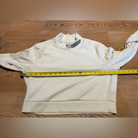 ADIDAS RETRO LUXURY CROPPED LONG SLEEVE TEE Size L - Picture 11 of 12